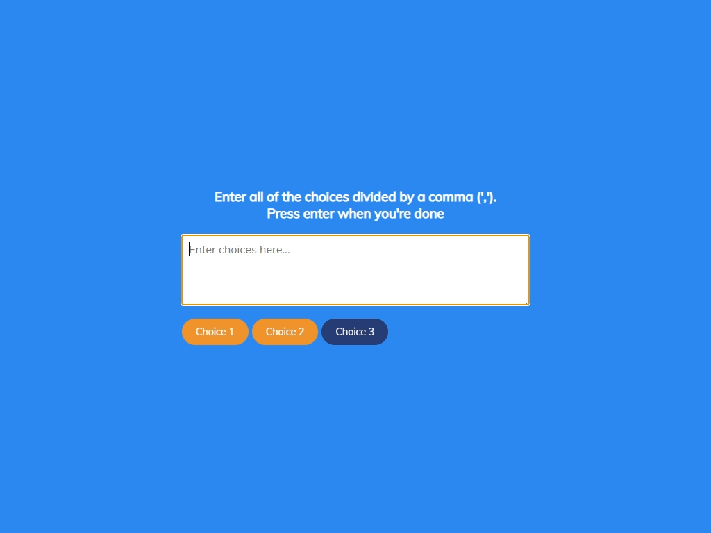 Random Choice Picker